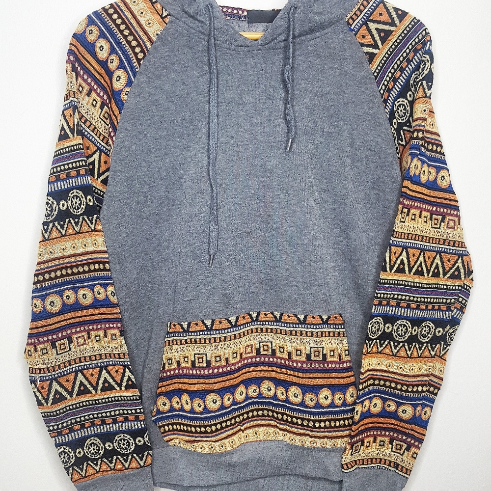 Aztec Gray Hoodie